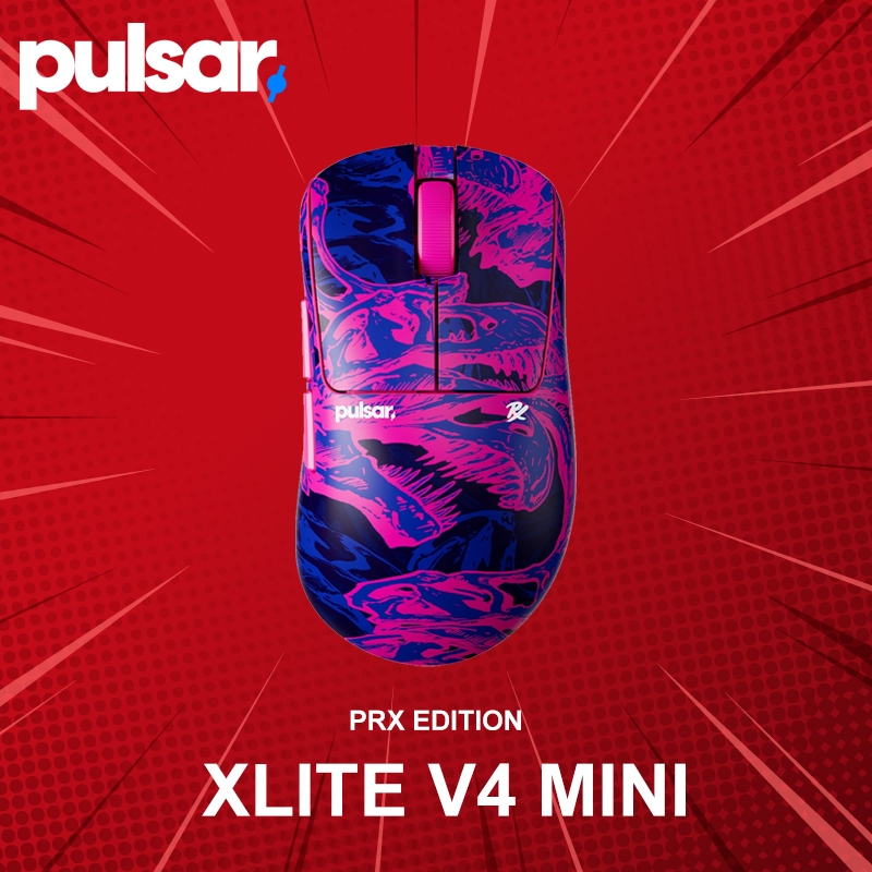 เมาส์เกมมิ่งไร้สาย Pulsar Xlite V4 Mini PRX Edition ประกันศูนย์ 2 ปี