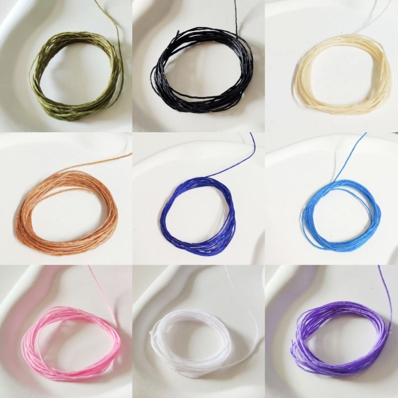 ลดล้างสต๊อก !! เชือกเทียนแบ่งขาย 5 เมตร 🌴 เบอร์ 2 ขนาด1.5 mm. บรรจุถุงซิปล็อค (มีของแถม)