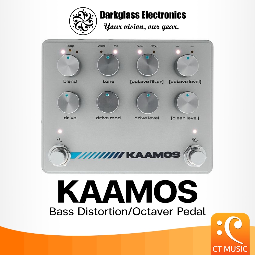 Darkglass Kaamos Bass Distortion/Octaver Pedal Bass Effect เอฟเฟคเบส