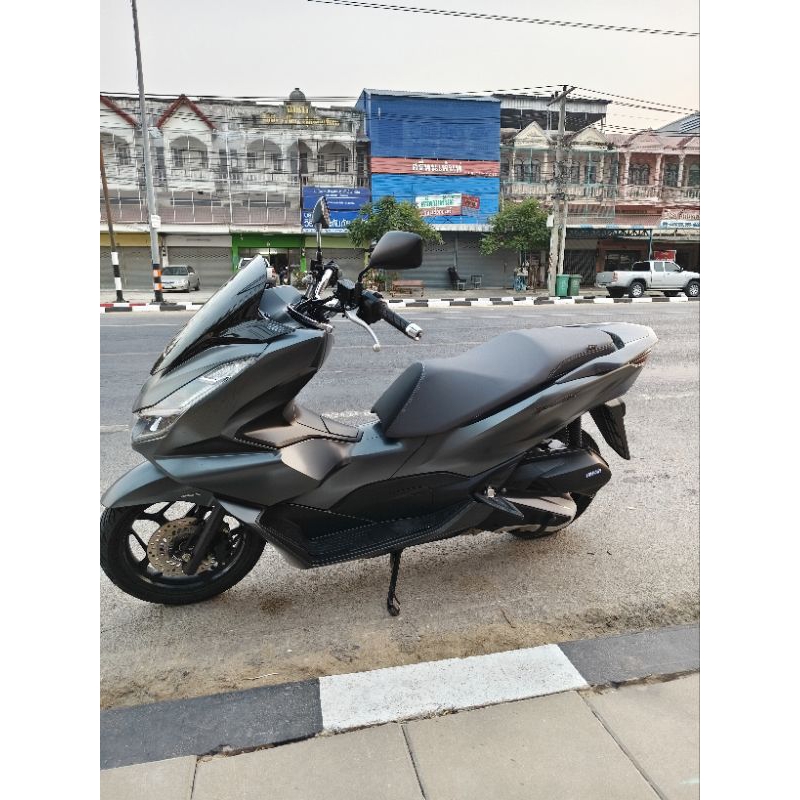 หนังหุ้มเบาะ PCX ปี 14-25สำหรับเบาะเดิมและเบาะเดิมปาดกลางหนังเลดเดอร์ดำหนังเทาตัดลายแฟชั่นไม่ใช่ยางยืด ราคา ถูกที่สุด ดีลบีเคเค แกลเลอรีภาพที่ 5