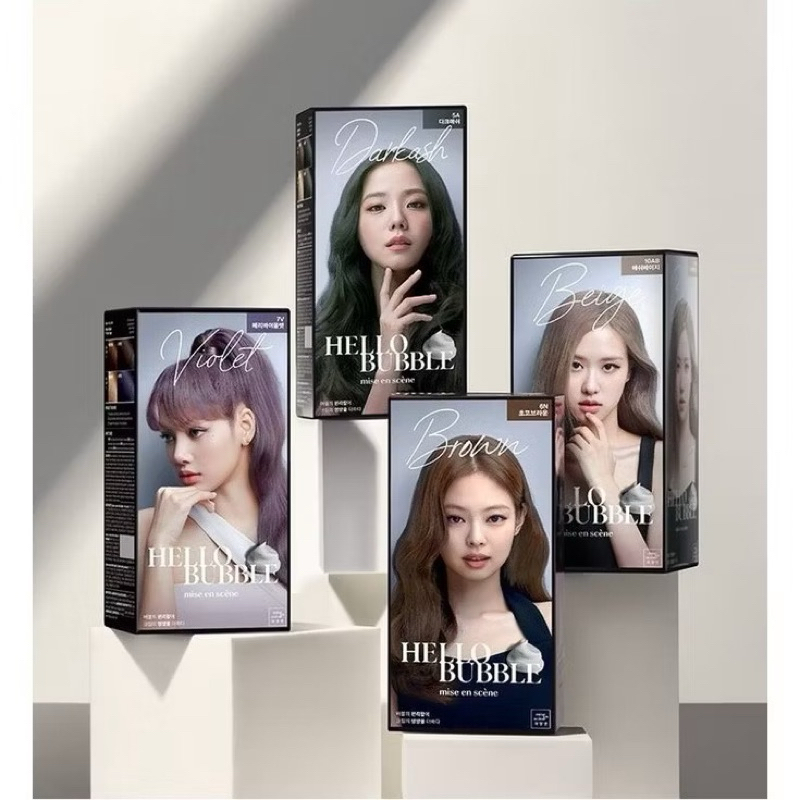 [ถูกที่สุด] โฟมครีมย้อมสีผม mise en scene Hello Bubble Foam Color