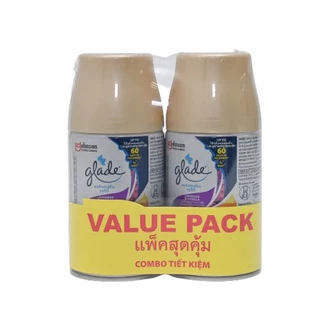 (แพคคู่คุ้มกว่า) รีฟิล Glade สเปรย์ปรับอากาศ ออโตเมติค สำหรับปรับอากาศภายในบ้าน ใช้กับเครื่องพ่นน้ำหอมเกลด