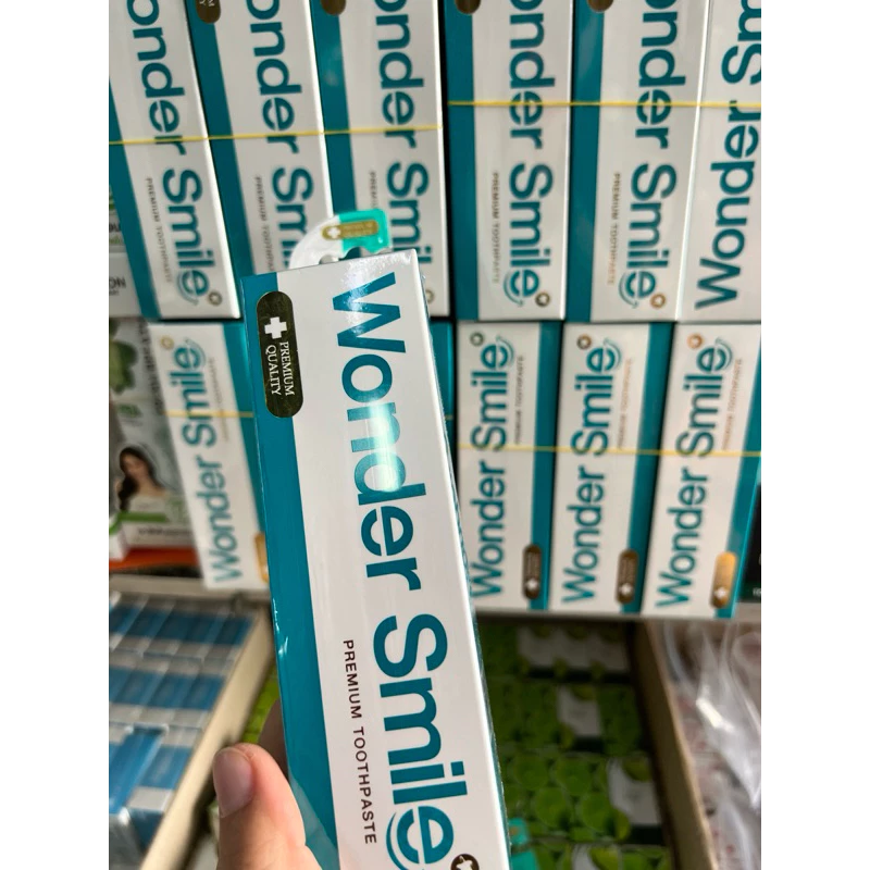 แพคเก็จใหม่ ยาสีฟัน Wonder Smile Smile Toothpaste วันเดอร์สไมล์ กลิ่นปาก ฟันผุ ( 80 กรัม)