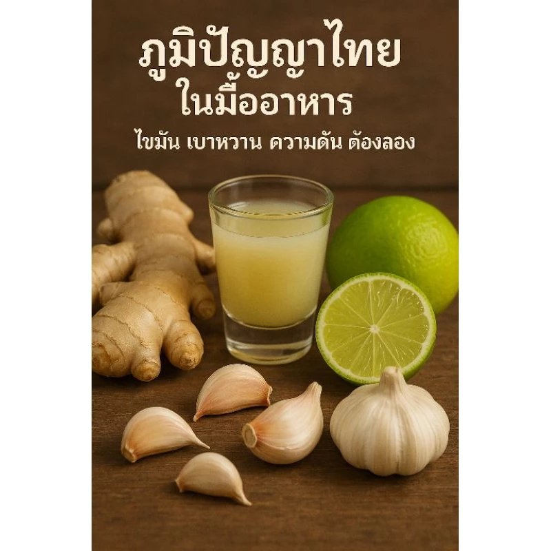 (ดื่มดี) น้ำกระเทียมผสมขิง สูตรเข้มข้น 4 ขวด