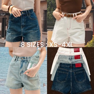 CHUUCHOP - (XS-4XL) Bonnie Shorts Jeans กางเกงยีนส์ขาสั้น สี…
