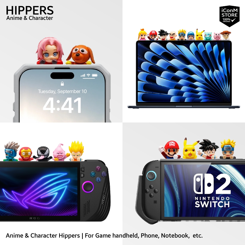 [ส่งทันที] Anime & Character Hippers จุ่มตุ๊กตาเกาะเคส เกาะอุปกรณ์ต่างๆ [สินค้า Fan Made]