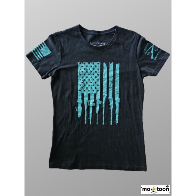 เสื้อยืด GRUNT STYLE ผู้หญิง ไซส์ L อก 34 (มือสอง)