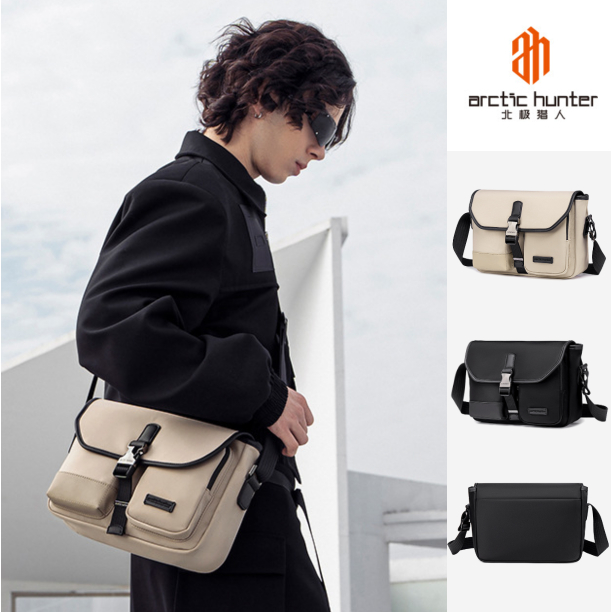 New✨ Arctic Hunter กระเป๋าผู้ชาย กระเป๋าสะพายข้าง แบบใหม่ล่าสุดผ้ากันน้ำ รุ่น KB00827