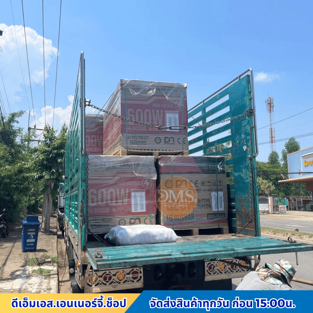 RAP⚡Dแผงโซล่าเซลล์ 600w ไฮโวลท์ รับแสง 2ด้าน Solar Panel High-Volt Mono (N-Type) รับประกันศูนย์ 30 ปี