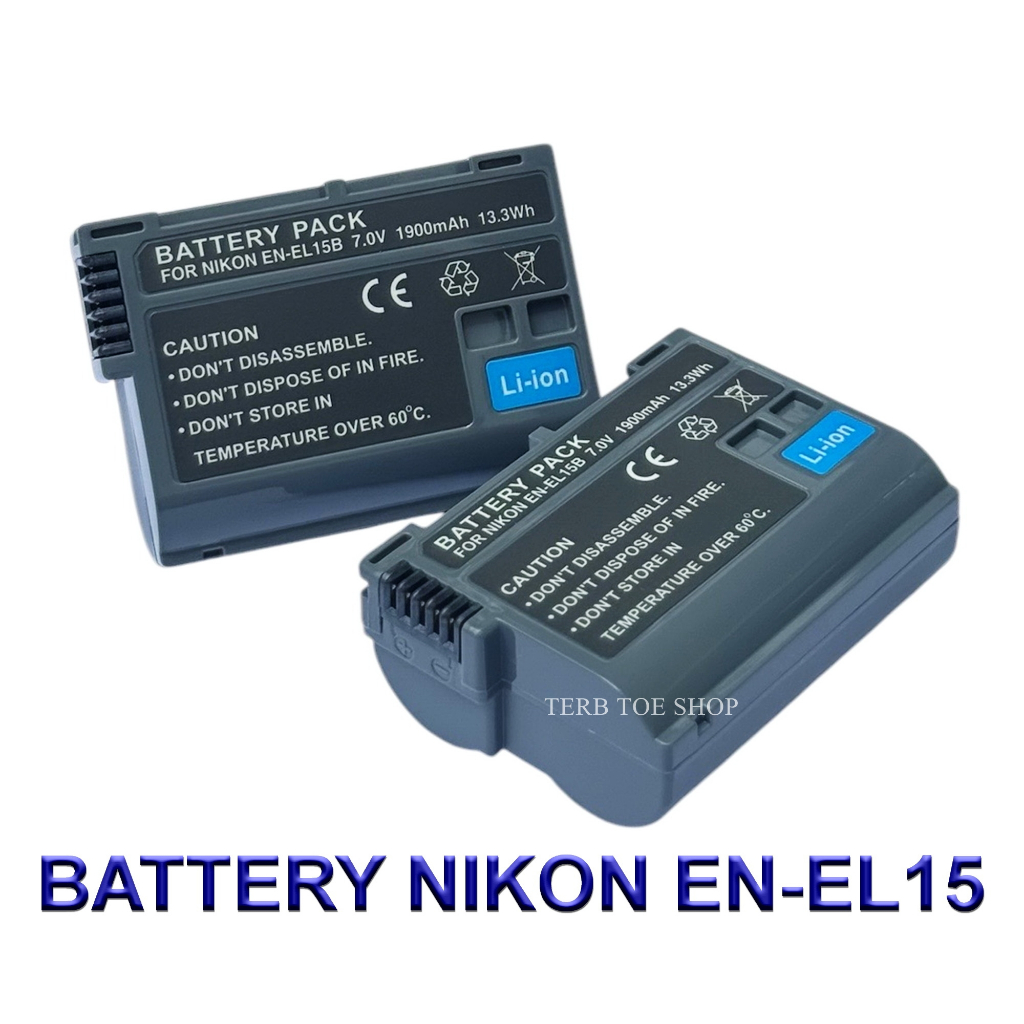 (PACK2)ENEL15 \ EN-EL15 \ EN-EL15B Camera Battery For Nikon D500,D600,D750,D800,D810,D850,D7500,Niko