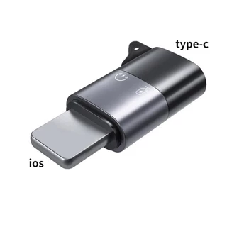 MC หัวแปลง TYPE-C เป็น iOS สำหรับชาร์จ เสียบหูฟัง เสียบไมค์ เสียบแฟลชไดรฟ์ OTG Converter Adapter
