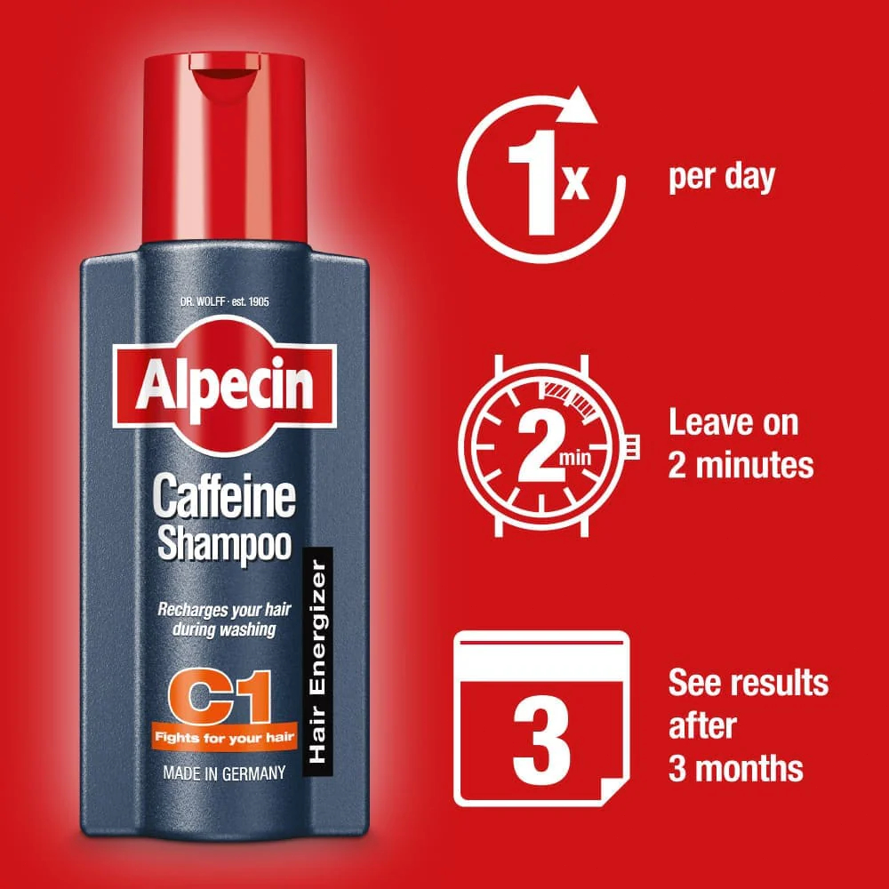 250mL Alpecin Caffeine Shampoo C1 Men's Shampoo