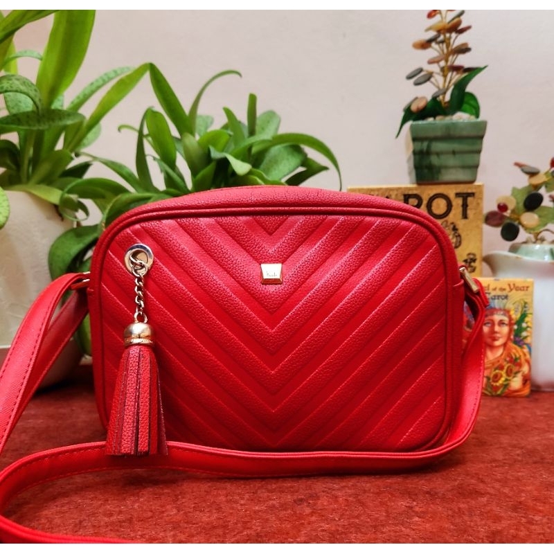 ❌️ขายแล้ว NICOLE MILLER (แท้💯)มือ2หนังสลับ PVC Crosbody