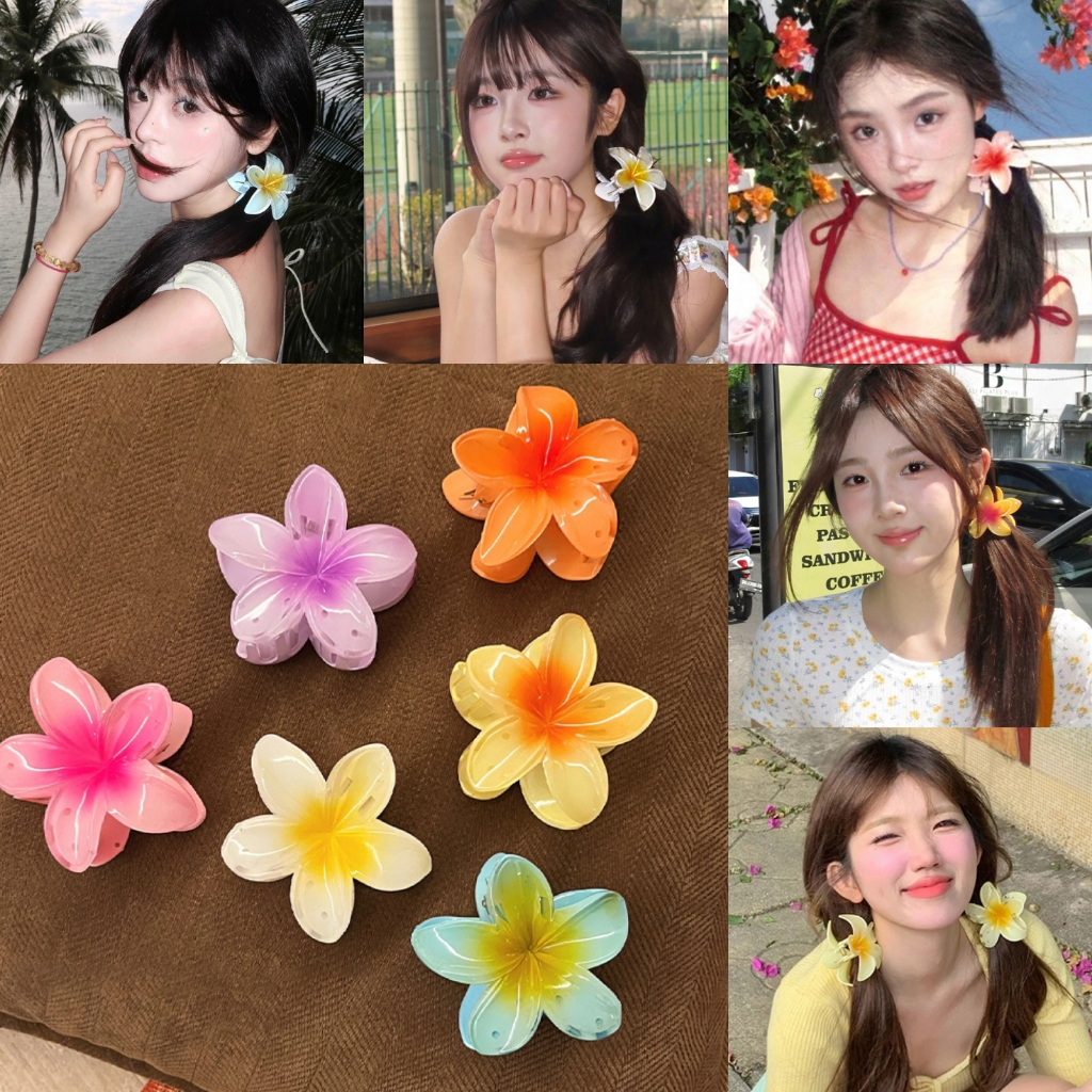 RibbonIsland💐 กิ๊บดอกไม้ คลิปหนีบดอกลีลาวดี🌼 สีสันสดใส หลากสี โดปามีน🌈  ไปทะเล พร้อมส่งจากไทย