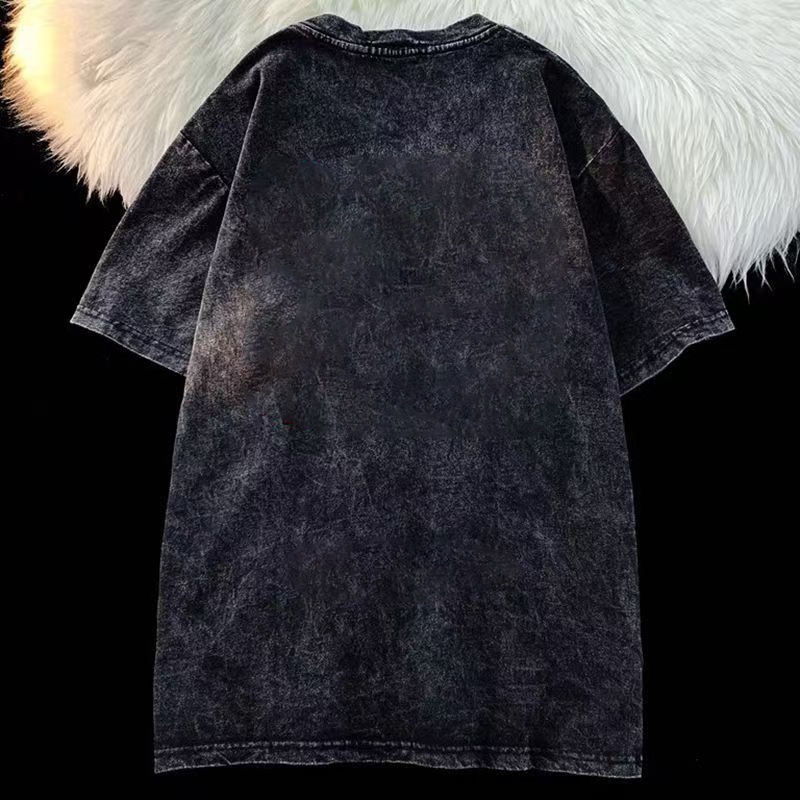 Top.street เสื้อวินเทจ เสื้อยืด oversize เสื้อฟอกดำ แฟชั่น แนวสตรีท สไตล์เกาหลี ผู้ชายและผู้หญิง tshirt cotton100% 3xl - รูปที่ 5