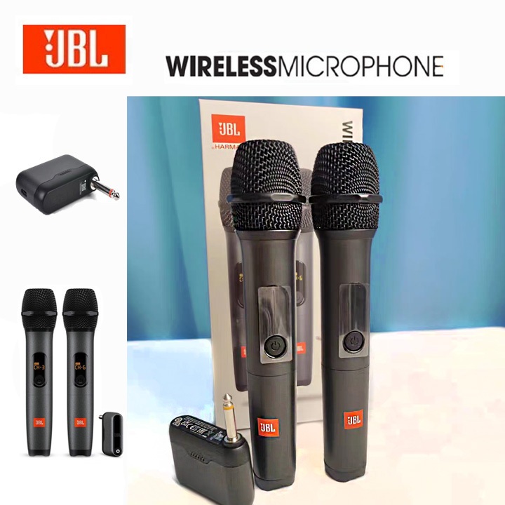 JBL Wireless Microphone UHF professional handheld wireless Microphone Set ไมโครโฟนไร้สาย