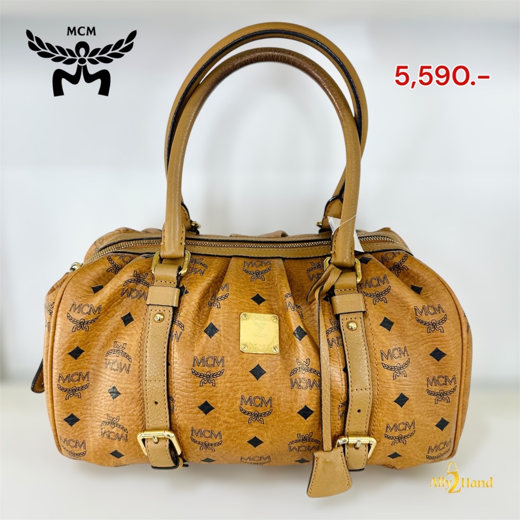 กระเป๋าแบรนด์ MCM ปาก 12 ฐานกว้าง 12 นิ้ว สูง 8.5 นิ้ว " ✨ราคา 4,990 บาท✨