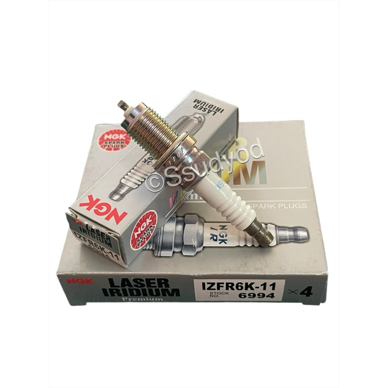 NGK หัวเทียน IZFR6K-11 LASER  IRIDIUM เขี้ยวIRIDIUM ( IZFR6K-11 ) (1 ชิ้น)