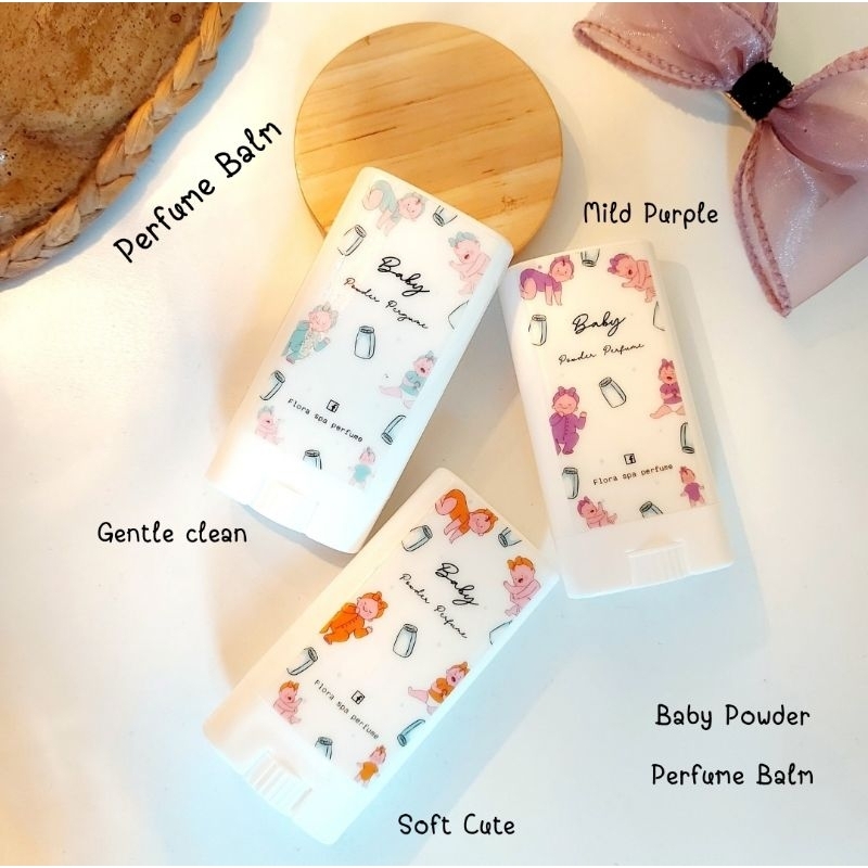 บาล์มน้ำหอม น้ำหอมแห้งแบบทา กลิ่นแป้งเด็ก ขนาดพกพา 10 กรัม - รูปที่ 3