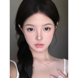 Midroo 0.00-6.00 ตาสว่างเลนส์มีค่าสายตา Black/Brown Ring-14.0mm คอนแทคเลนส์ Monthly Replace