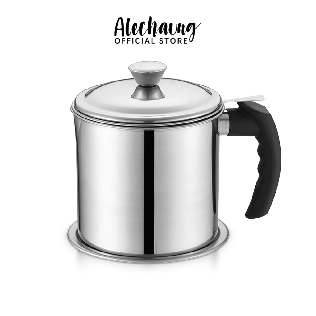 Alechaung หม้อกรองน้ํามันสแตนเลส 304สแตนเลส ที่กรองน้ํามัน 1.3/1.8L หม้อกรองน้ํามัน oil filter pot