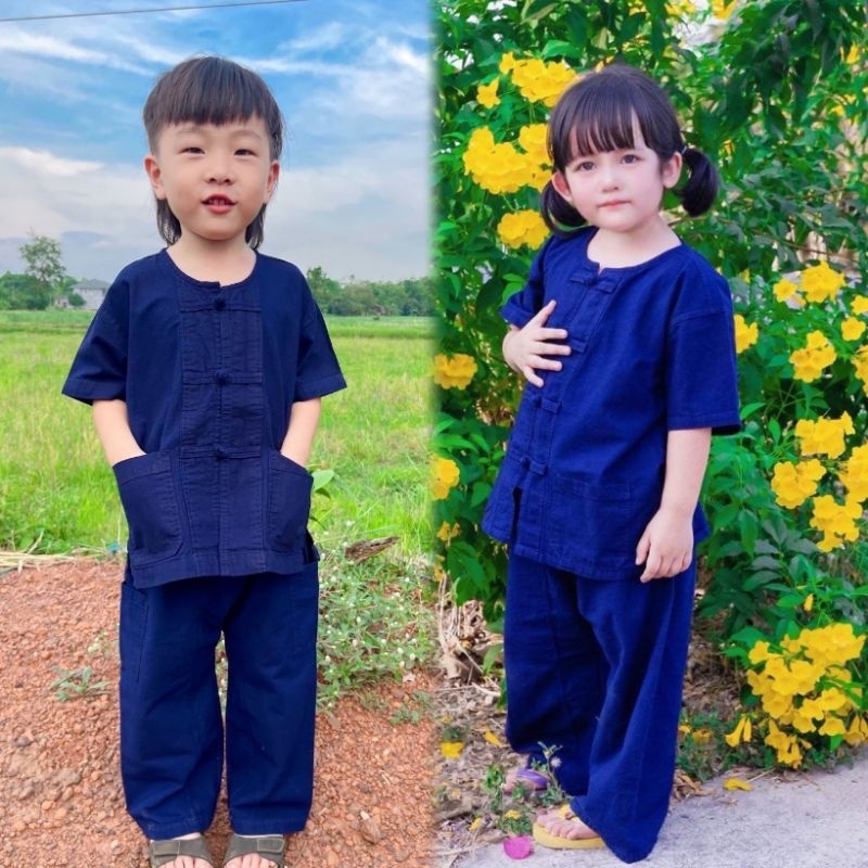 #Tn ชุดหม้อฮ้อมเด็ก ใส่ได้ทั้งเด็กชาย-หญิง