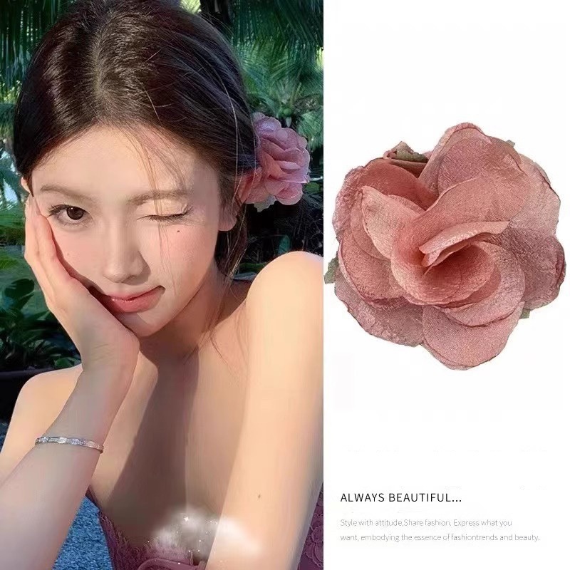 🌸Fairy🌸 ปิ่นปักผมป่า ดอกกุหลาบ สไตล์สามมิติ กิ๊บติดผม เก๋และหวาน เครื่องประดับผม หลากสี ส่งจากไทย