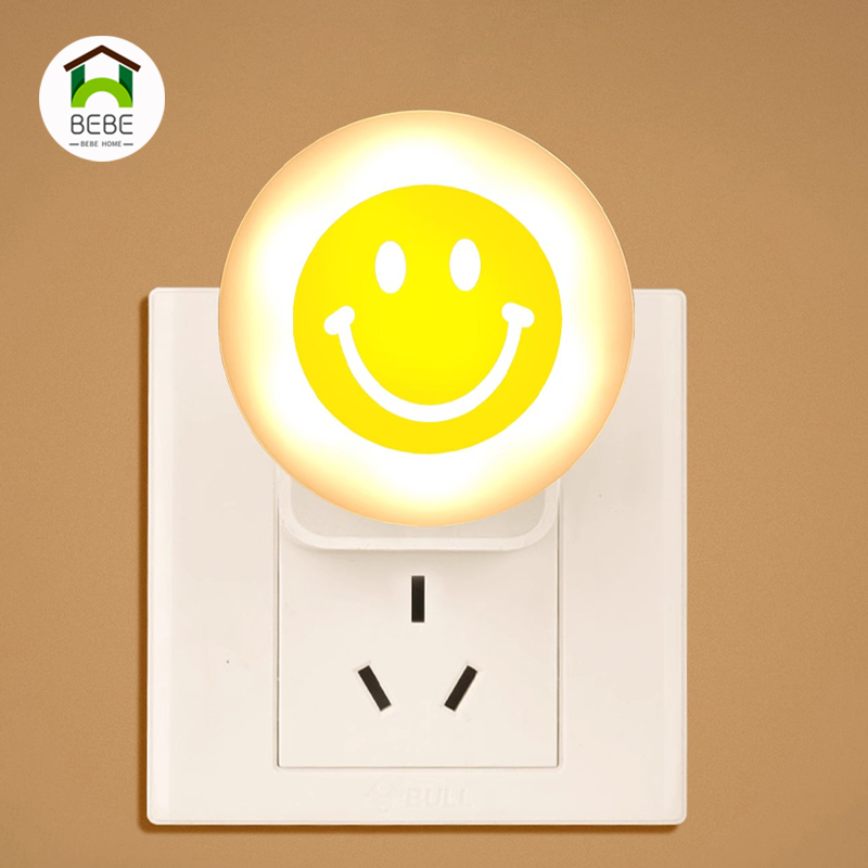 โคมไฟกลางคืน LED รูปหน้ายิ้ม ขนาดเล็ก ประหยัดพลังงาน ใช้ง่าย ชาร์จ USB สําหรับเด็ก ตั้งแคมป์กลางแจ้ง