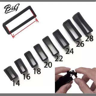 (1 ชิ้น)​ ห่วงรัดสายนาฬิกา ซิลิโคน มีขนาดความกว้างสาย 18 mm, 20 mm, 22 mm 24 mm, 26 mm, 28 mm และ 30 mm ให้เลือก