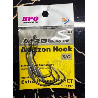เบ็ดเกี่ยวเหยื่อยาง Airgear Amazon Hook Model.424 (ซองเหลือง)