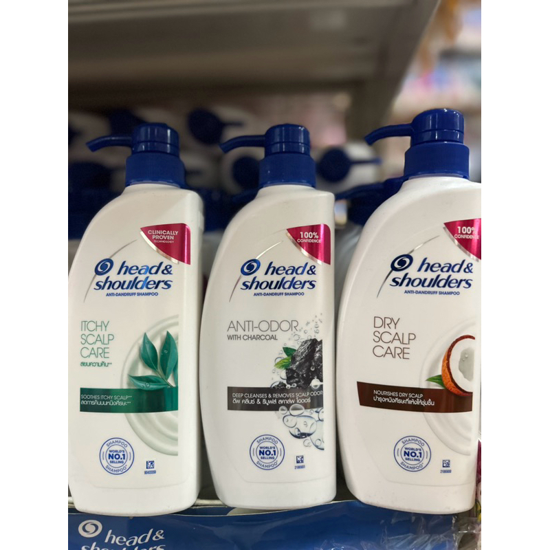 head & shoulders 370มล.แชมพู ขจัดรังแค เฮดแอนด์โชว์เดอร์  มีหลายสูตร ผมขาดหลุดร่วง ผมนุ่มลื่น ชาร์โคล ขวดปั้ม 370มล.