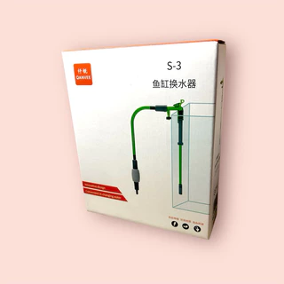Qanvee Gravel Water Exchanger - S 3 / C 300 อุปกรณ์ดูด เปลี่ยน ถ่ายน้ำ ตู้ปลา หัว กรอง ทราย มีหัวปั๊ม ล็อก กาลัก น้ำ บีบ