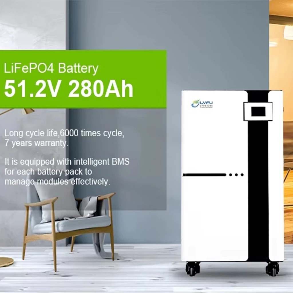 LVFU แบตเตอรี่ 51.2V 280AH Stackable Lithium battery สำหรับ Inverter แบบตั้ง ประกันศูนย์ไทย 7 ปี