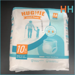 HUGHIE ผ้าอ้อมผู้ใหญ่ระบายอากาศ - S/M/L/XL/XXL (2000ml x 10 ชิ้น)