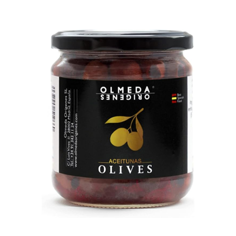 โอลเมด้า มะกอกคูคิลโยแบบไร้เมล็ด 370 ก. - Pitted Cuquillo olives 370g Olmeda brand
