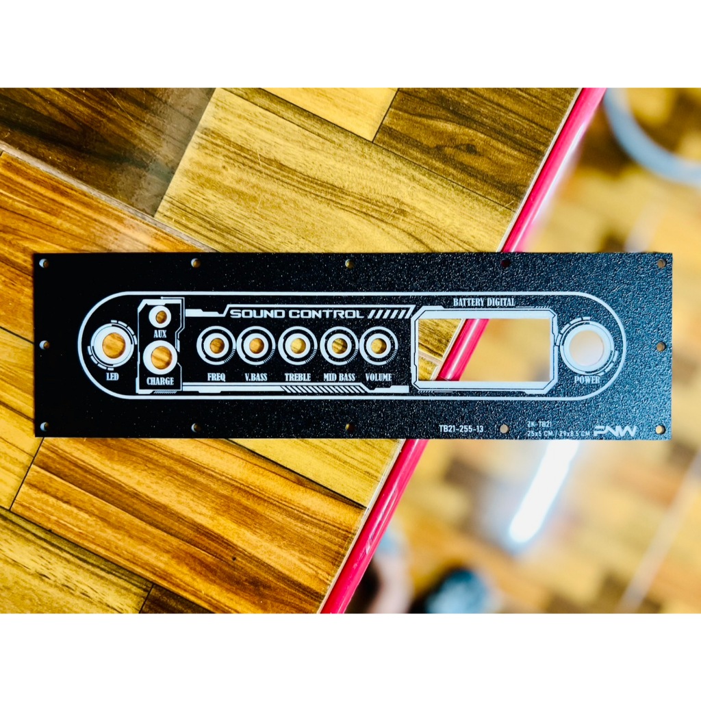 เพลท TB21/TB21F/ST21/APTX1 ไม่ย้าย  ช่องอุปกรณ์ 25x5 Cm แสงผ่านได้ TB21-255-13