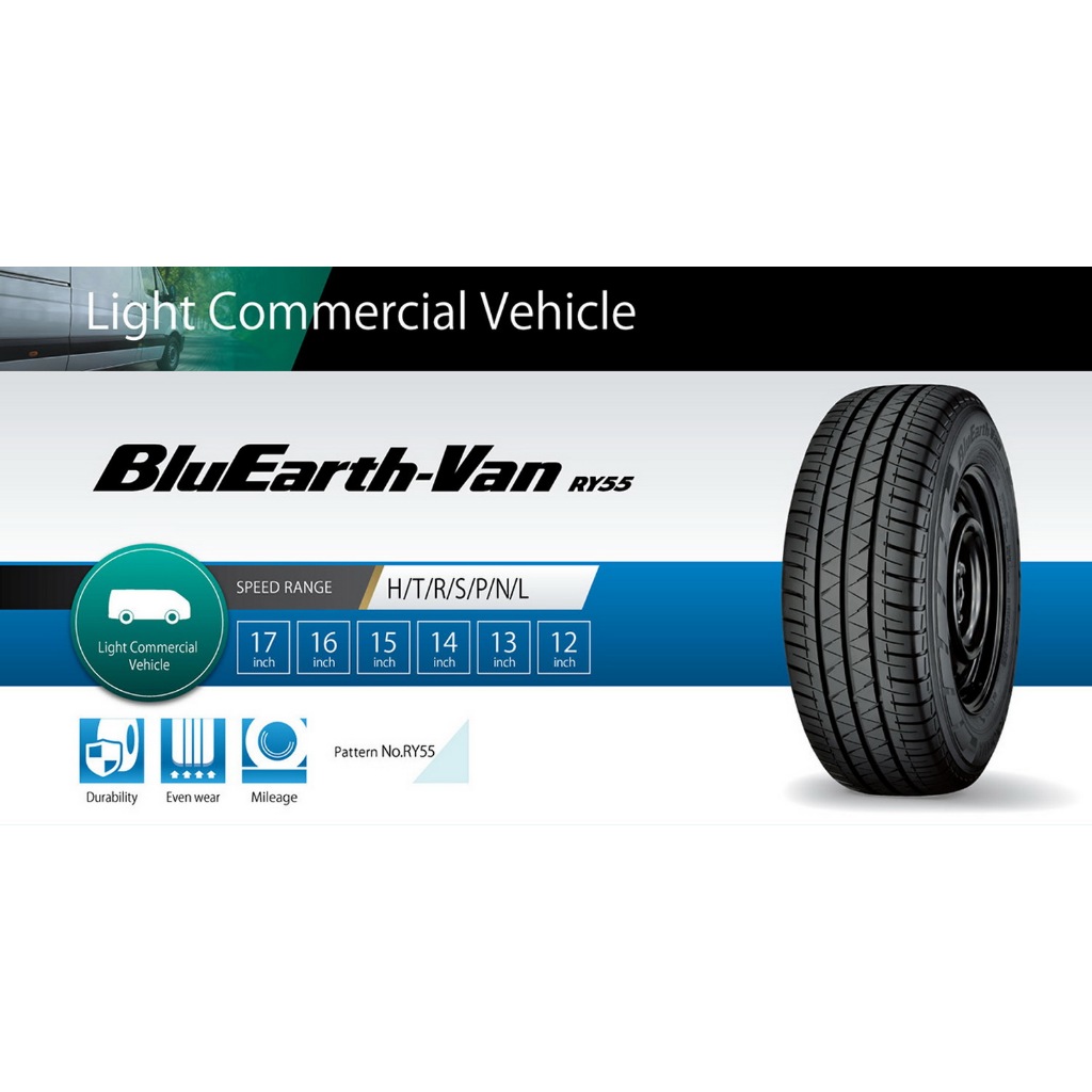 [ จัดชุด 4 เส้น] ยางใหม่ YOKOHAMA BLUEARTH VAN RY55