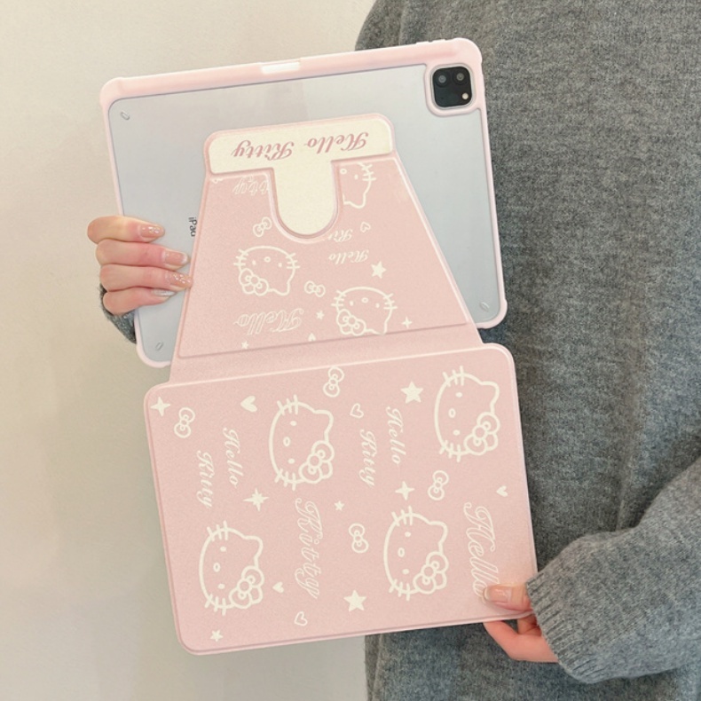 ✨พร้อมส่ง✨เคสiPadหมุน 360° Hellokitty Gen12 Air7/6 11 Pro13 Gen9/8/7 น่ารัก เคสไอแพด Gen6/5 Mini7/6