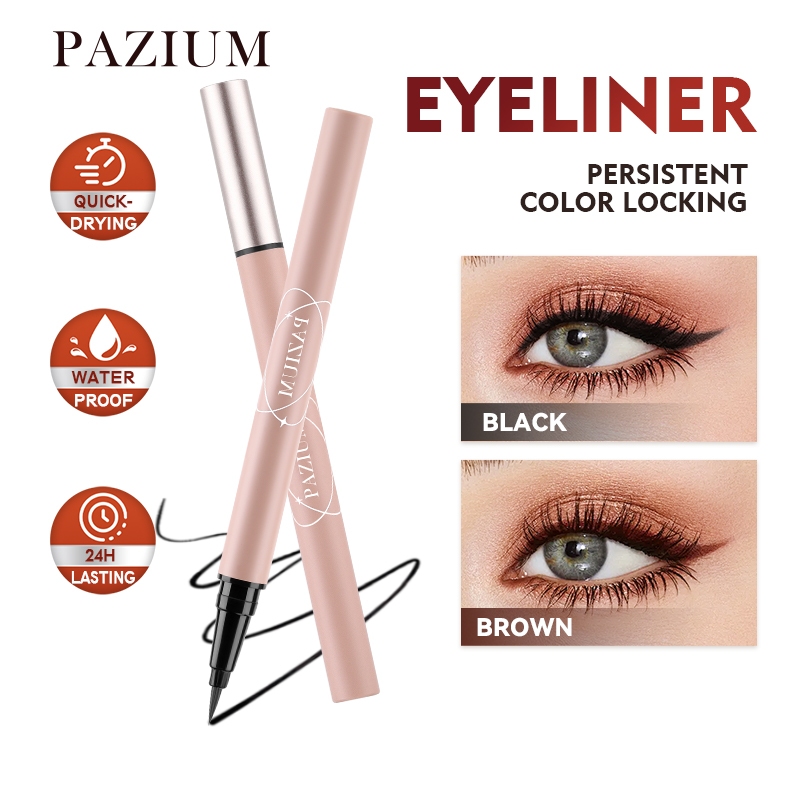 PAZIUM อายไลเนอร์ กันน้ำ Eyeliner ดินสอ สีดำ/สีน้ำตาล ติดทนนาน แห้งเร็ว