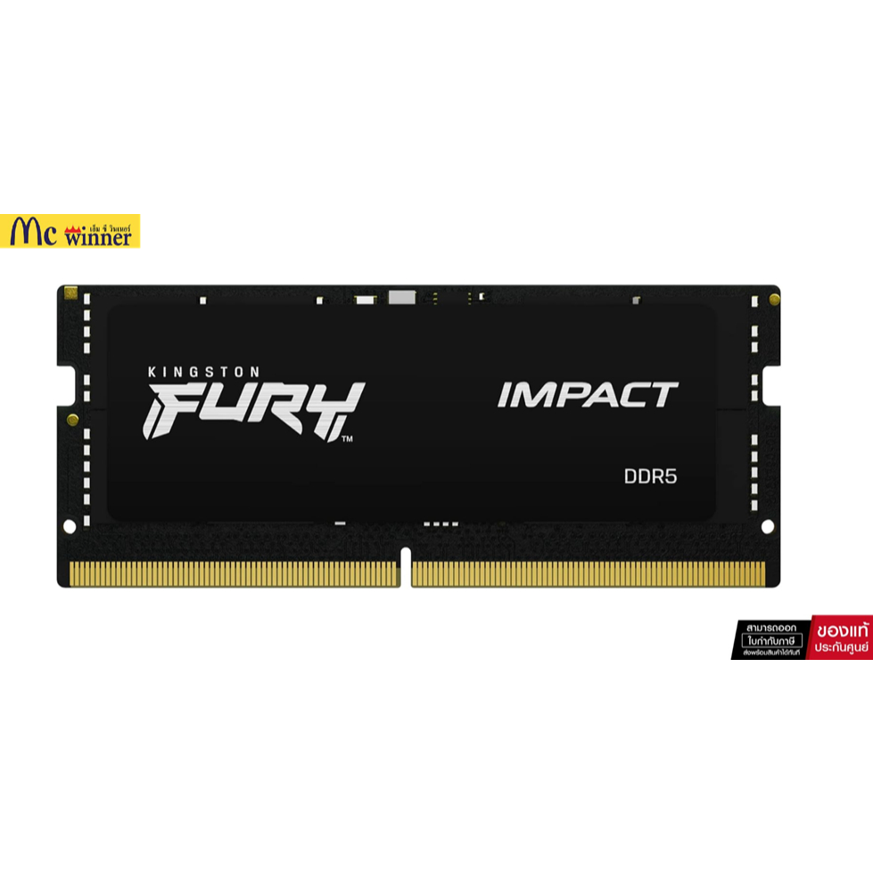 32GB (32GBx1) DDR5 5600MHz SO-DIMM RAM (แรมโน๊ตบุ้ค) KINGSTON FURY IMPACT DDR5 (KF556S40IB-32)-LT Sy