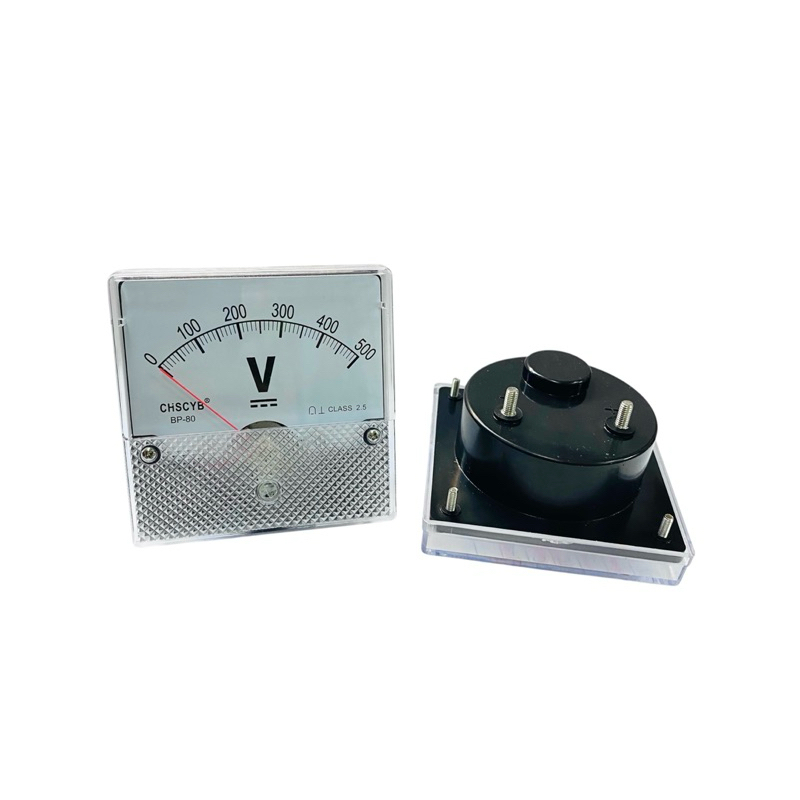 Voltmeter DC500V โวลล์มิเตอร์ ขนาดi 80x80mm เข็มมิเตอร์อนาล็อก ใช่วัดแรงดันไฟฟ้า มีของพร้อมจดส่งในไท