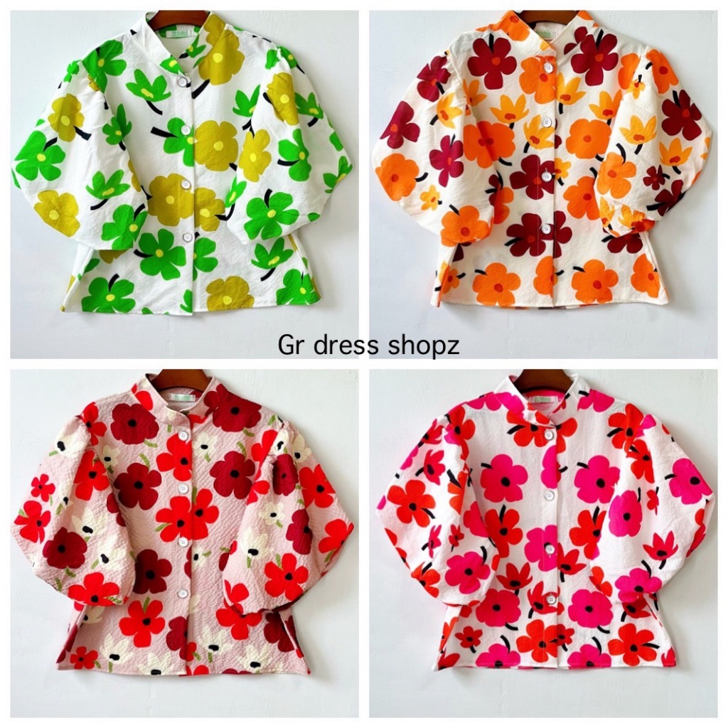 ป้าย Princess เสื้อคอจีนแขนบอลลูน อก 38 นิ้ว ยาว 21 นิ้ว