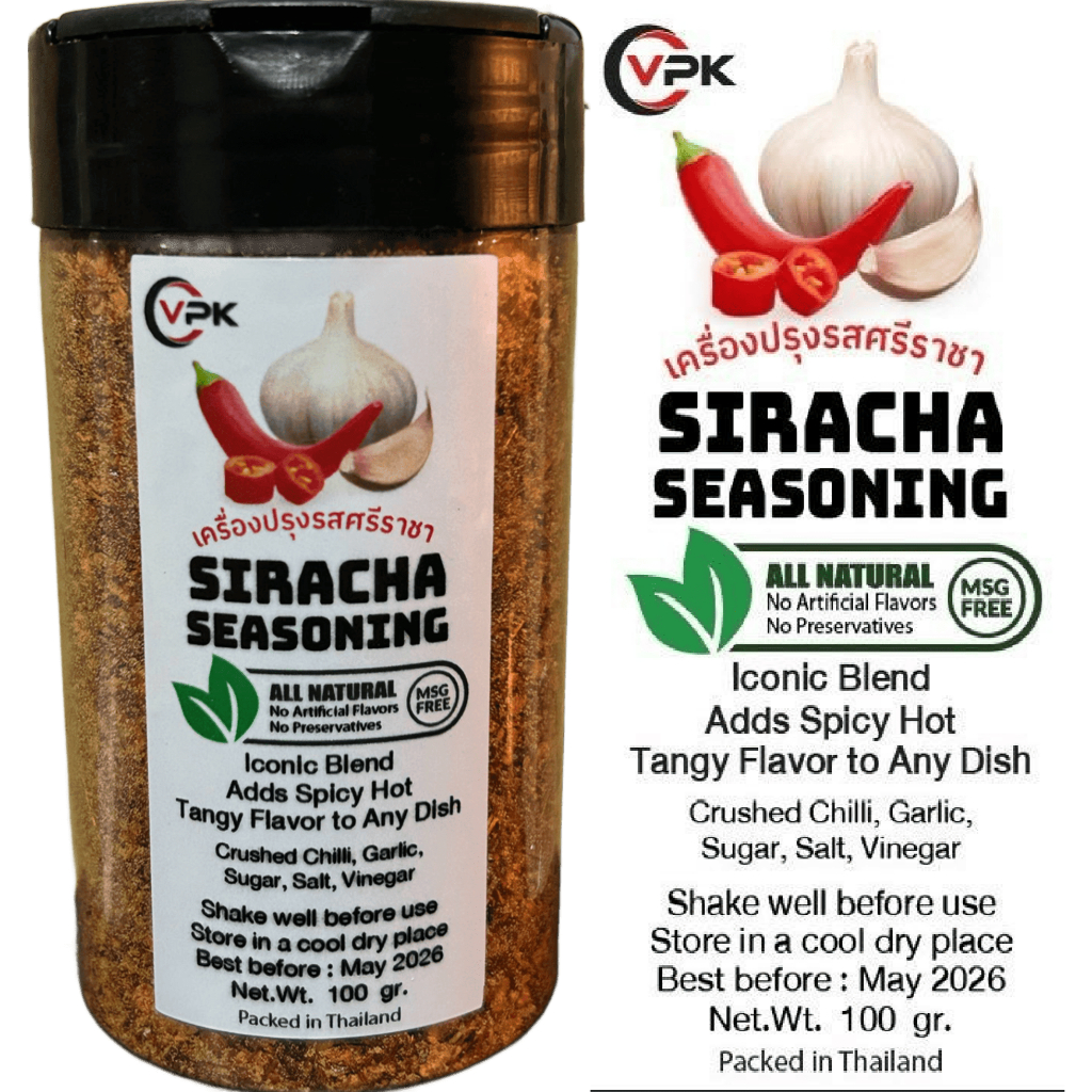 Siracha Seasoning.100gr, Iconic Dry Spicy Seasoning Rub on Steak, Chicken or Ribs All Round Multipur