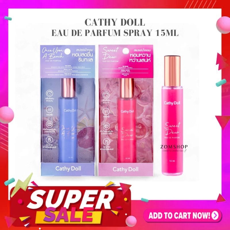 【ขวดใหญ่】Cathy Doll สเปรย์น้ำหอม【โอเดอพาร์ฟูม】ติดทนนาน Eau De Parfum Spray