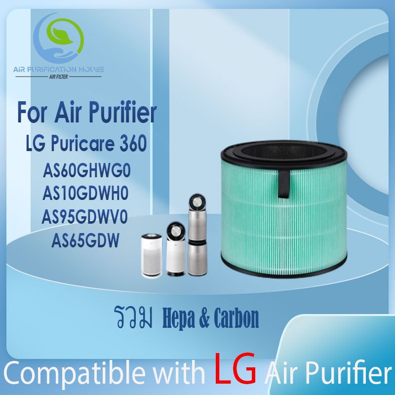 แผ่นกรอง ไส้กรองอากาศ  air purifier for LG Puricare 360 HIT HEPA Filter กรองฝุ่น PM2.5 OEM