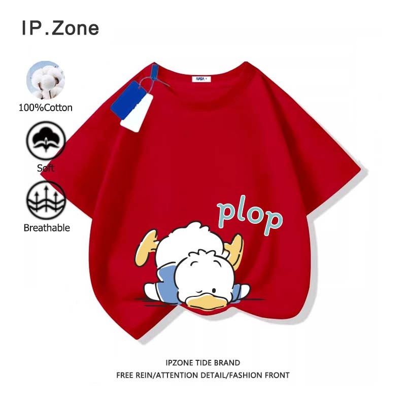 เสื้อเด็ก Sanrio Pekkle ผ้าฝ้ายแท้ เสื้อยืดแขนสั้นสำหรับเด็ก ผ้านุ่มใส่สบาย ลายพิมพ์การ์ตูนน่ารัก (ส่งเร็ว จัดส่งจากไทย) - รูปที่ 6