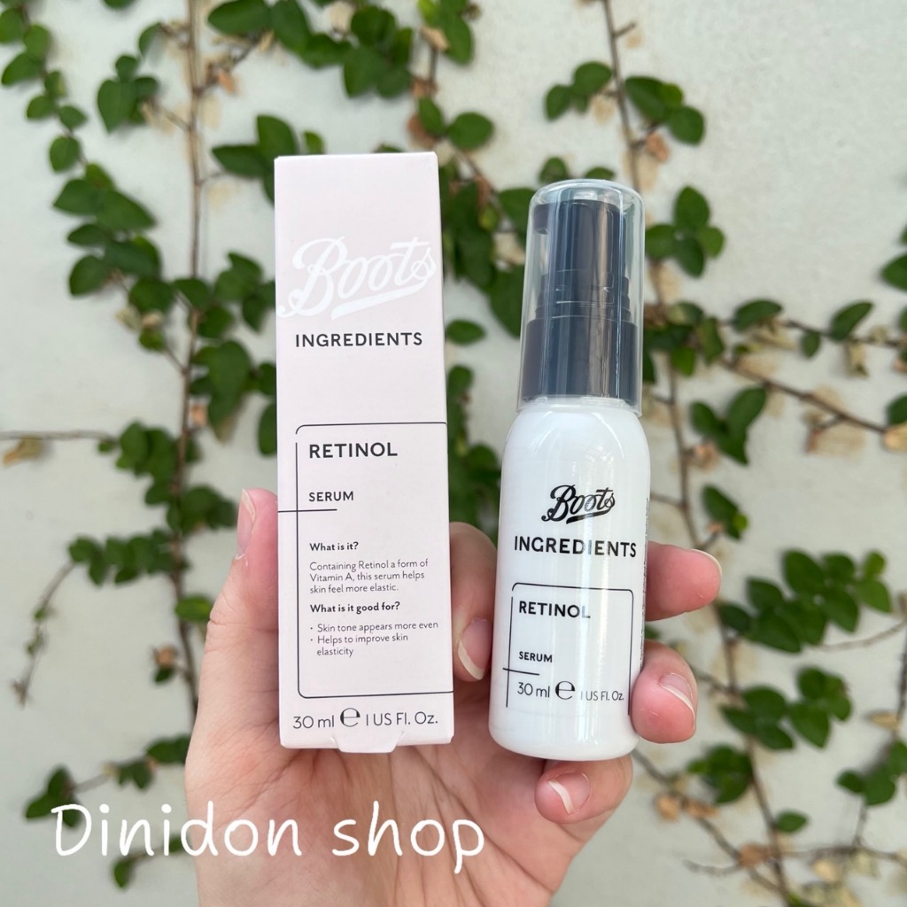 ((dinidon shop)) Boots Ingredients Retinol serum 30 ml.