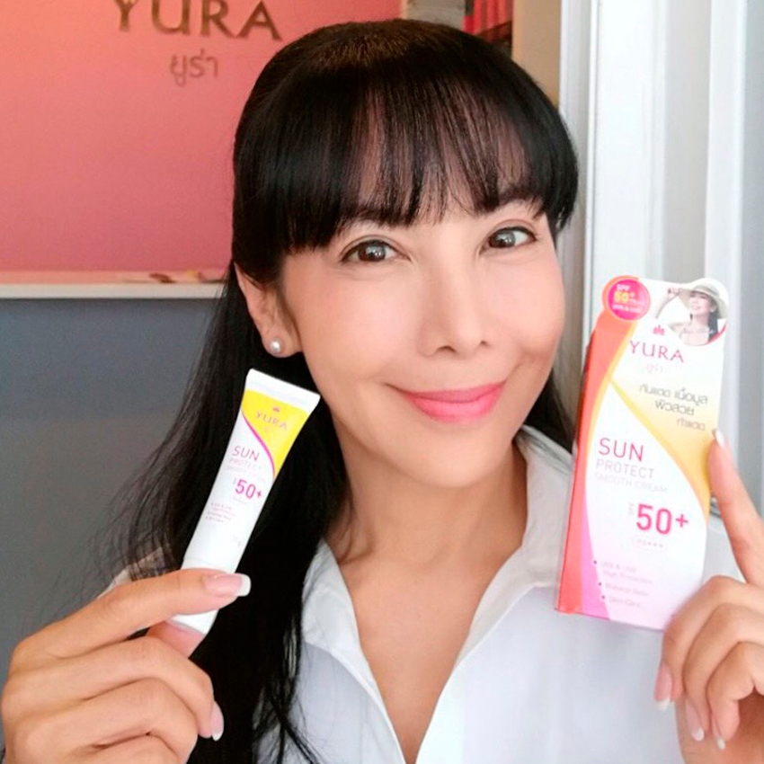 Yura Sun Protect Amooth Cream SPF 50+ PA+++ ยูร่า ซัน รูปที่ 3