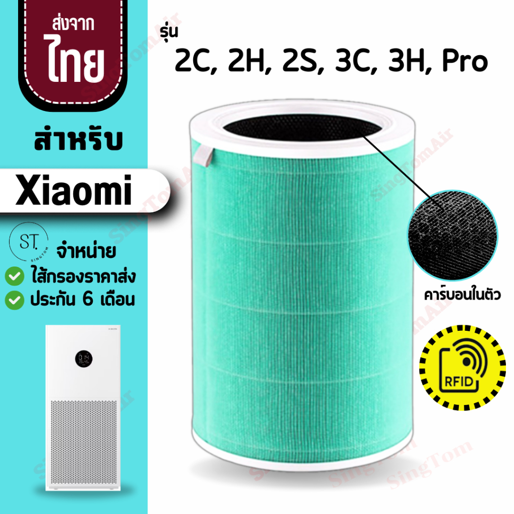 2S 2C 2H Pro 3C 3H ไส้กรองอากาศ H13 รุ่น 2S 2C 2H Pro 3C 3H สำหรับ Xiaomi Hepa Filter ไส้กรองสำหรับ 