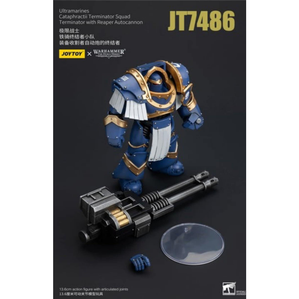 JOYTOY 1/18--- Ultramarines Cataphractii Terminator Squad ---- JT7486 : Terminator with Reaper Autoc